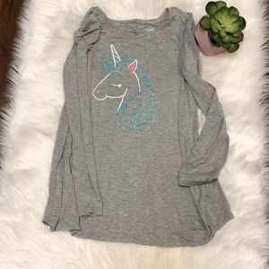 justice long sleeve swingy tee